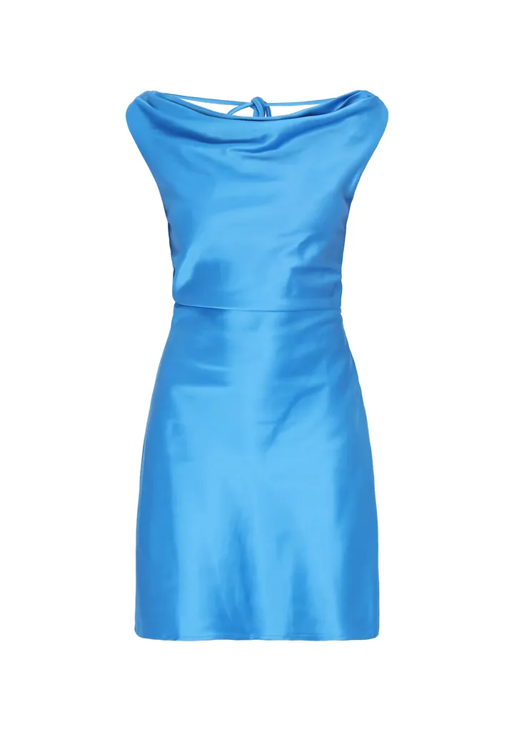 faina Vestido de gala azul