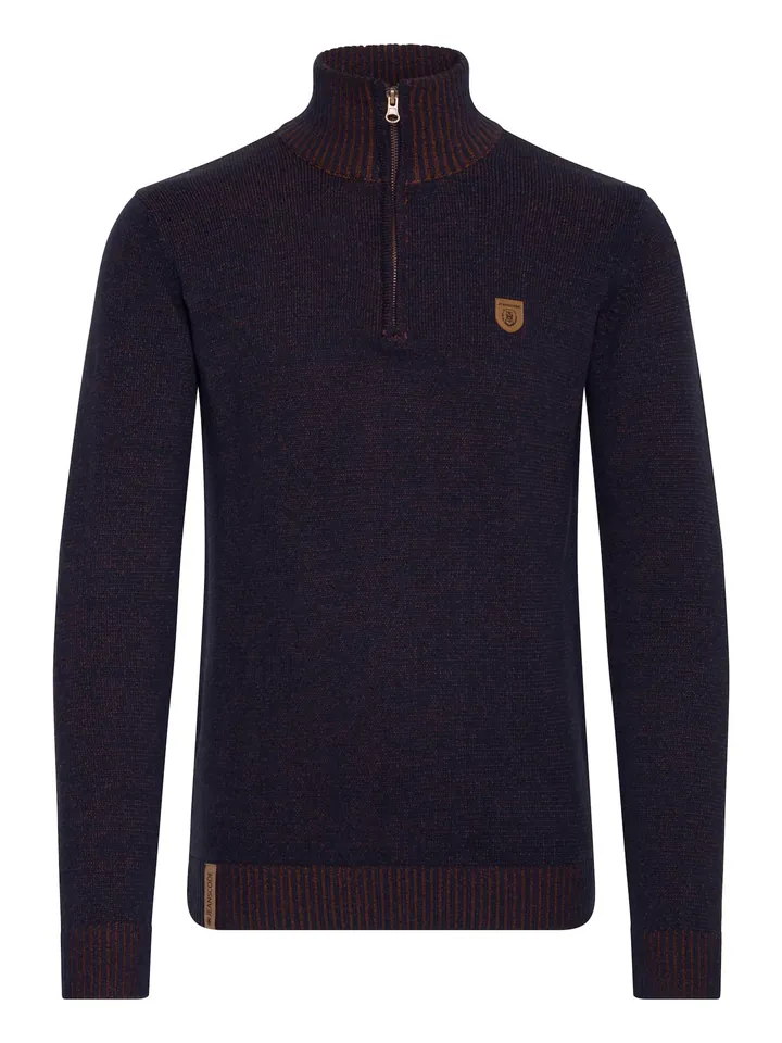 INDICODE JEANS Jersey 'Nathen' navy