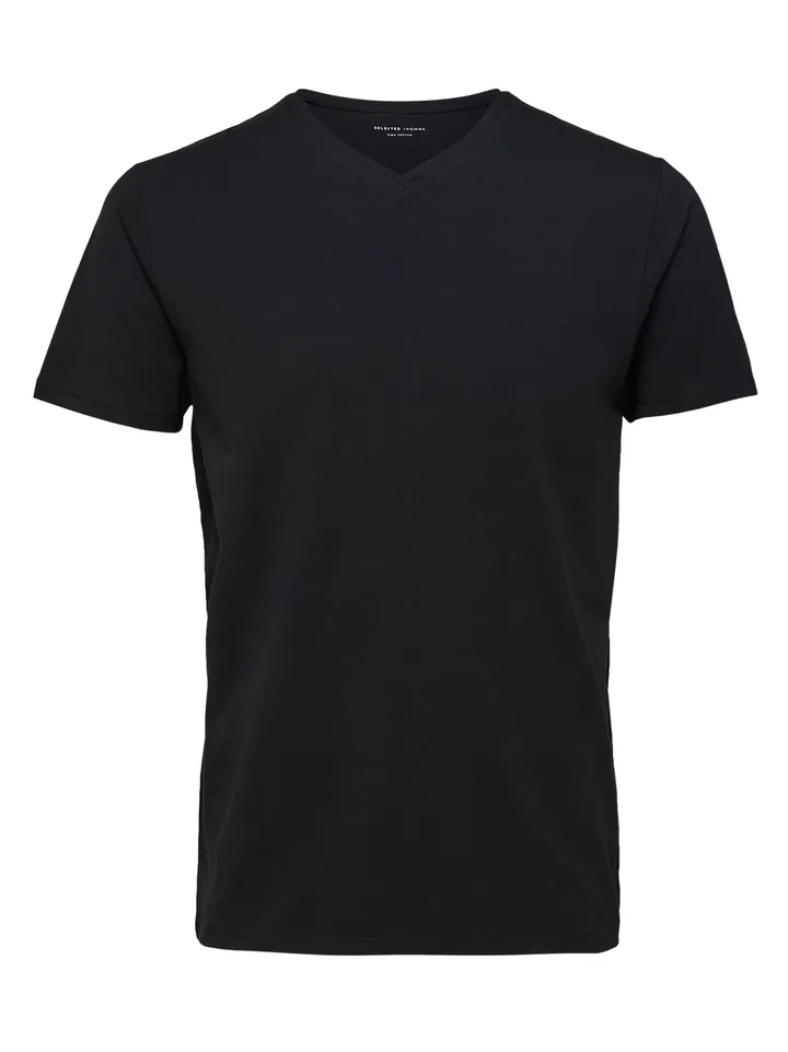 SELECTED Camiseta negro