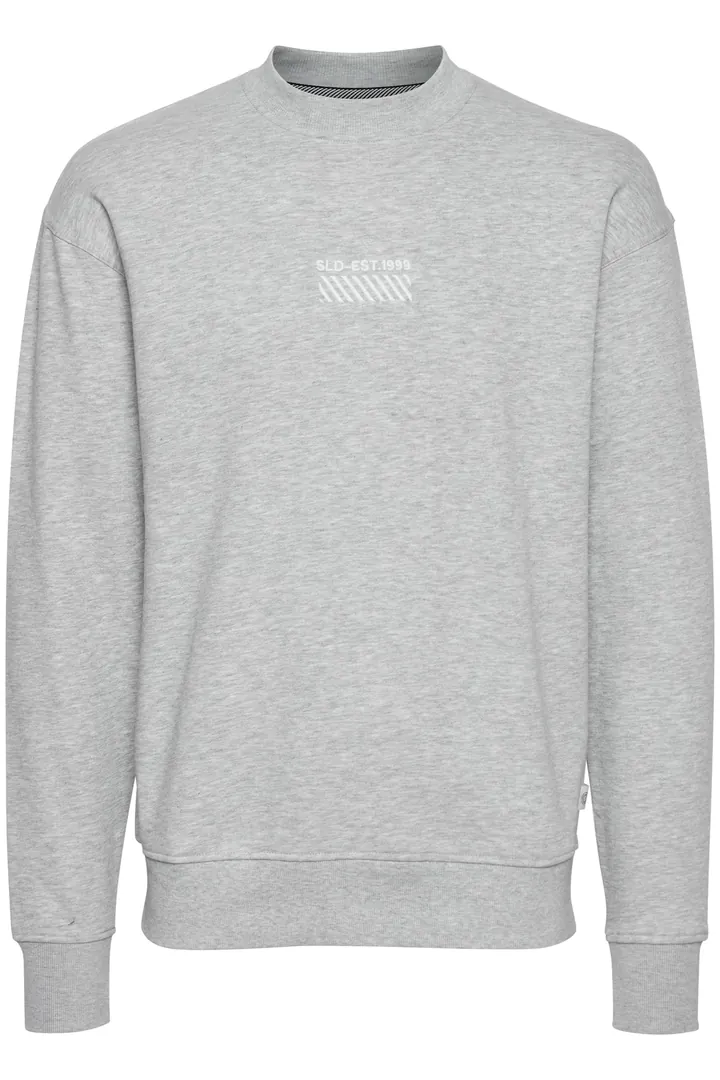 !Solid Sudadera 'Rubio'  gris / gris claro / blanco