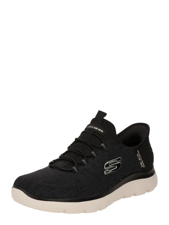 SKECHERS Zapatillas sin cordones 'Summits - Key Pace' negro / blanco