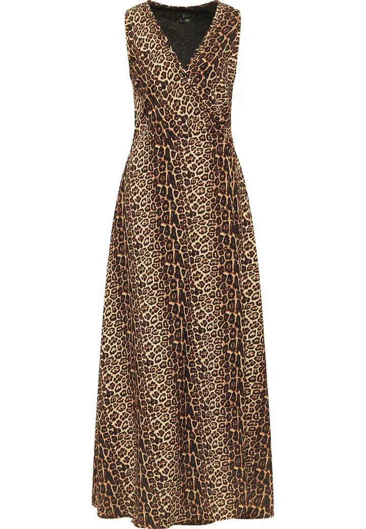 faina Vestido beige / marrón / negro