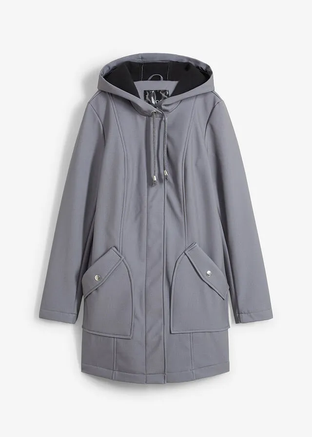 Parka de softshell con capucha