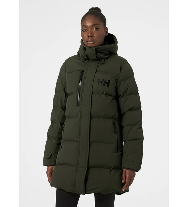 Helly Hansen para mujer. 53205 Parka Adore Puffy verde (M), Casual, Poliamida