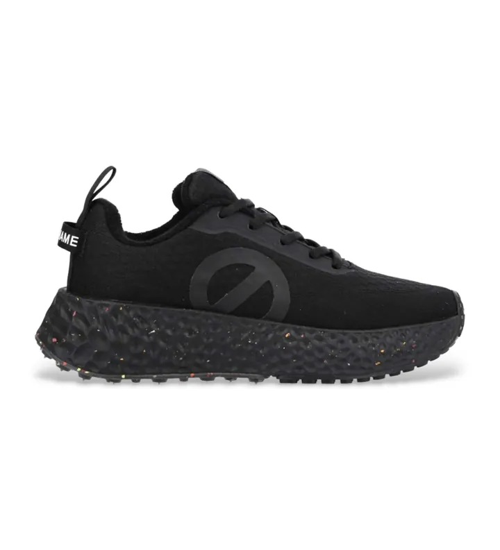 NO NAME para mujer. LNVDMS0 Zapatillas de piel Carter Fly negro (37), Plano, Cordones, Casual