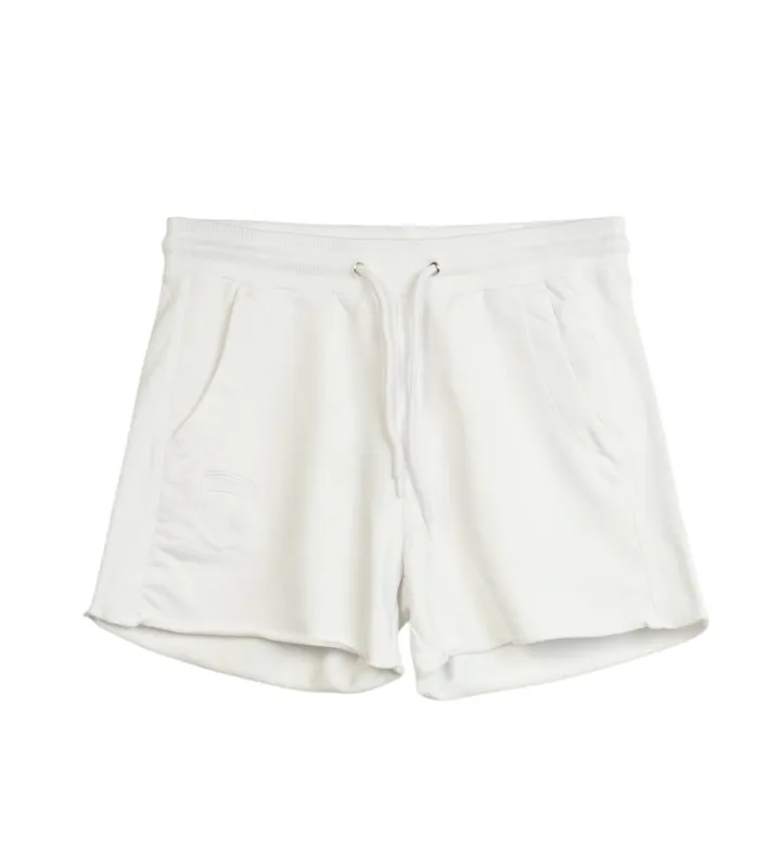 Blauer para mujer. 25SBLDP05205 Pantalón corto de felpa Maida blanco (S), Casual, Algodón