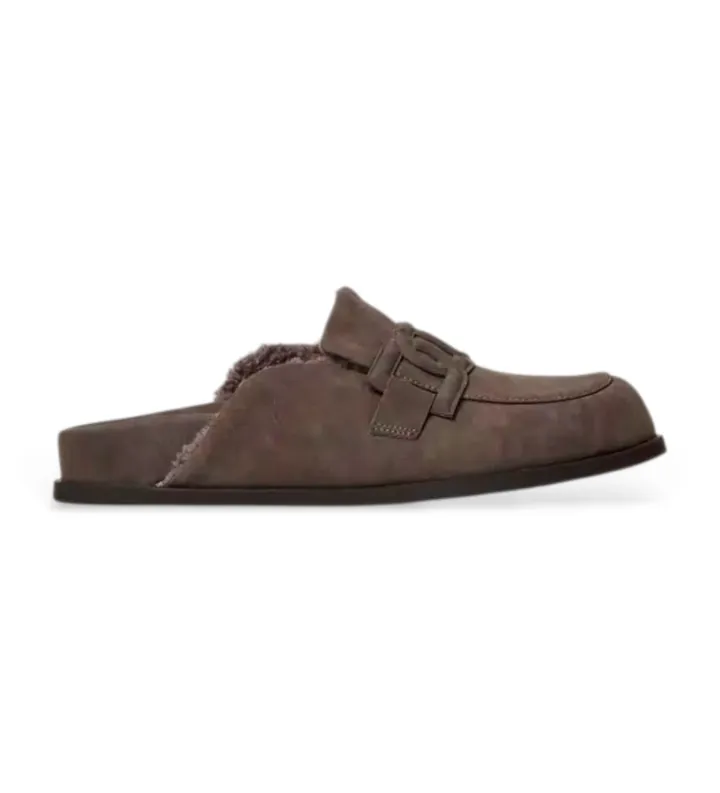 Twinset para mujer. 252TCP210 Zuecos Sbot marrón (36), Plano, Ninguno, Casual