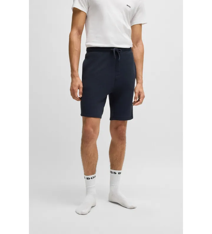 BOSS para hombre. 50527391 Short de pijama en punto otomano marino (L), Homewear, Modal