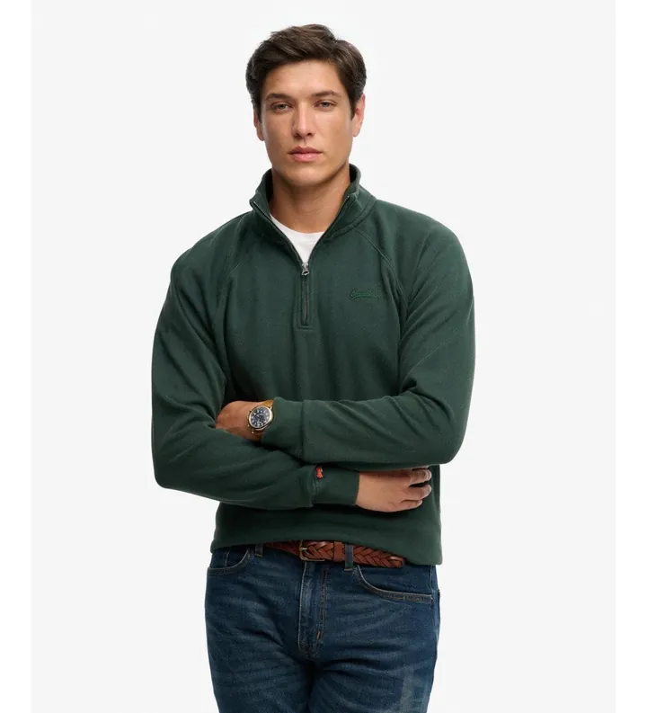 Superdry para hombre. M2014309A Jersey Essential Logo Raglan Henley verde (L), Casual, Viscosa