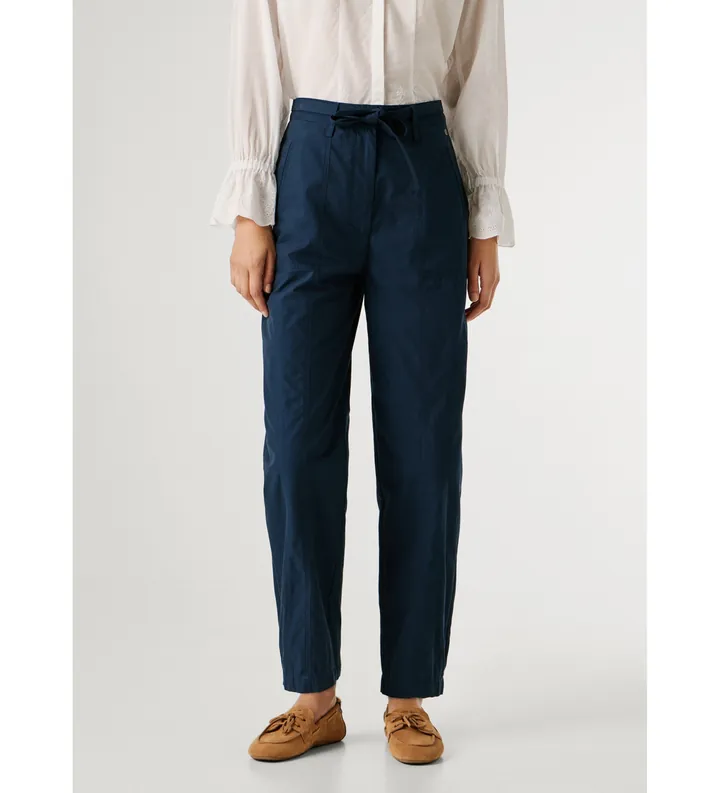 Pepe Jeans para mujer. PL2100076 Pantalón Alice azul (L), Casual, Algodón