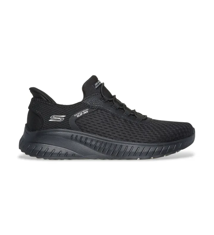 Skechers para mujer. 117504 Zapatillas Slip-ins: BOBS Sport Squad Chaos negro (36), 3 a 5cm, Cordones, Casual