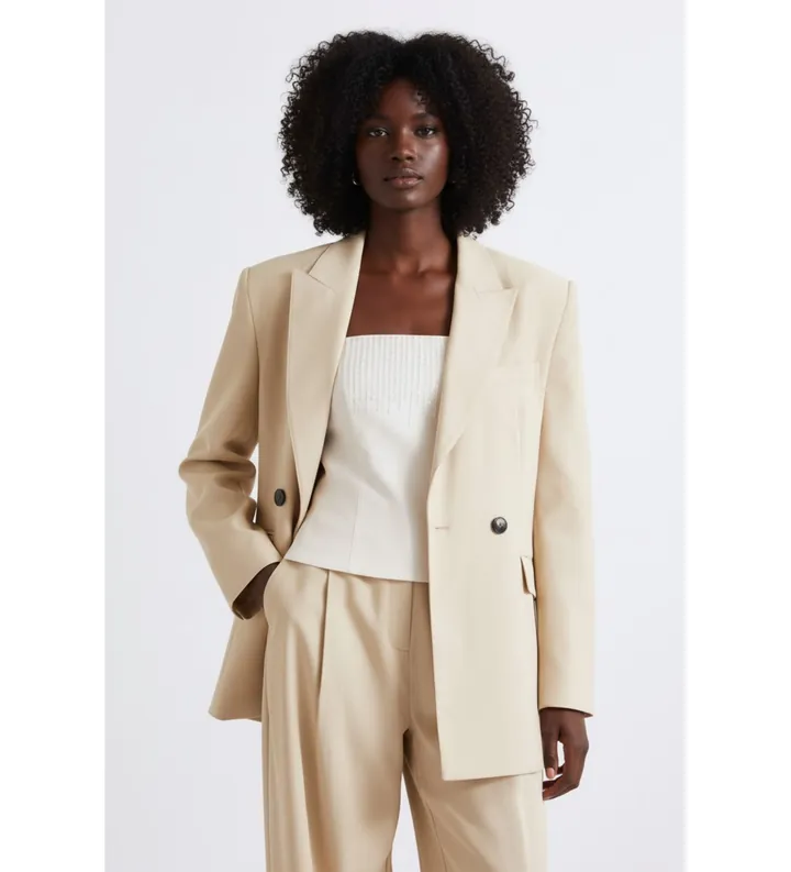 Marella para mujer. 2613041131200 Chaqueta Mllcampale beige (40), Casual, Lyocell