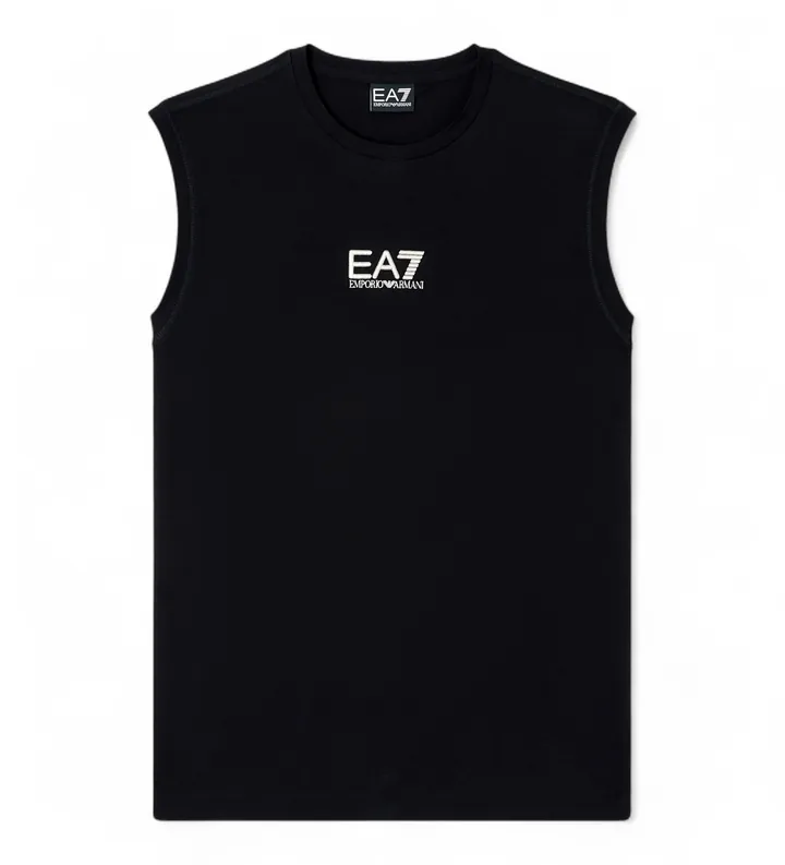 EA7 para hombre. 7M001405_AF22264 Camiseta Graphic Series negro (M), Casual, Algodón, Sin mangas / Tirantes
