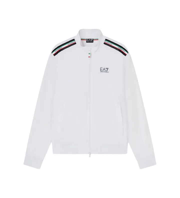 EA7 para mujer. 7W001227_AF13190 Chaqueta Italian Spirit blanco (L), Casual, Deportivo, Nylon, Manga larga