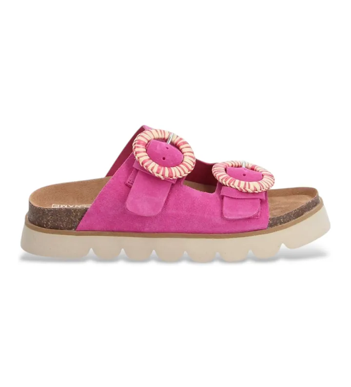 NO NAME para mujer. QNXSVS0 Sandalias de Piel Sandy Slap rosa (36), Plano, Ninguno, Casual