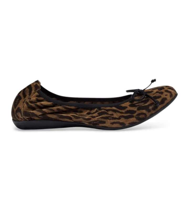 Wonders para mujer. A-61112_5577_11357 Bailarinas de Piel Bo marrón (37), Plano, Ante, Ninguno, Casual, Animal print