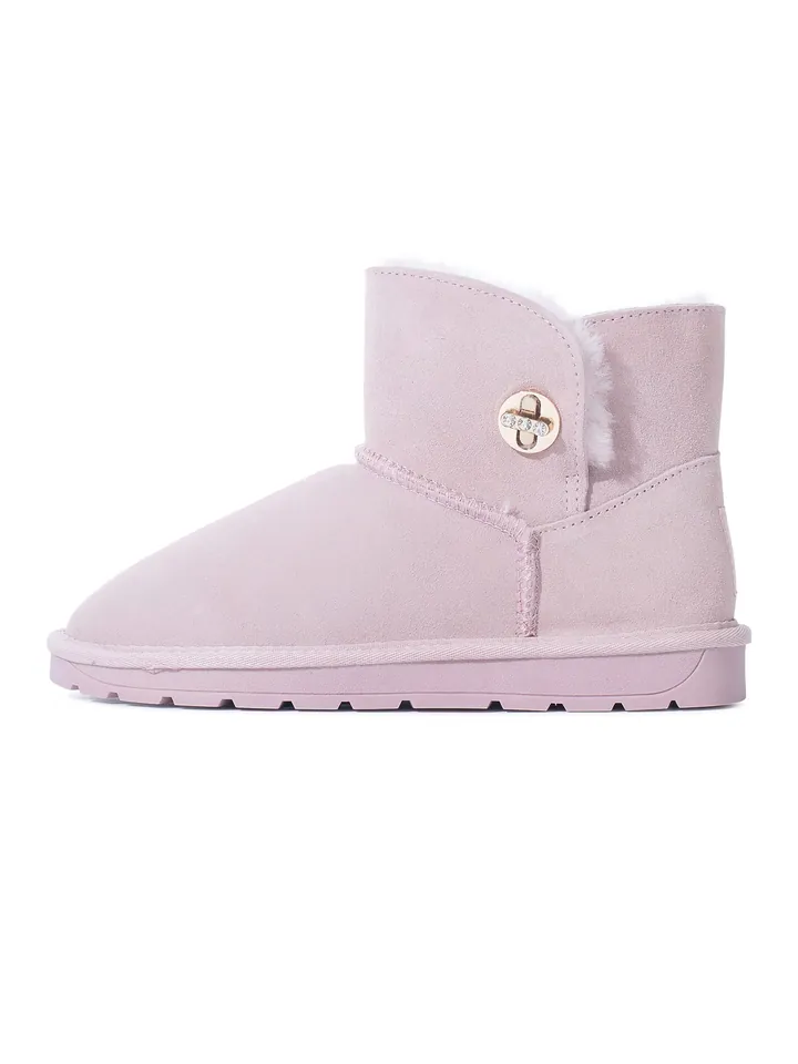 Gooce Botas de nieve 'Becci'  oro / rosa pastel