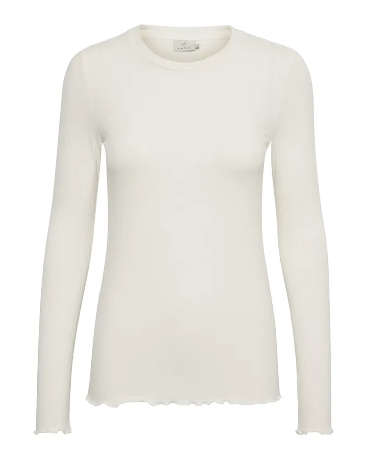 Kaffe Camiseta 'Drew' blanco natural