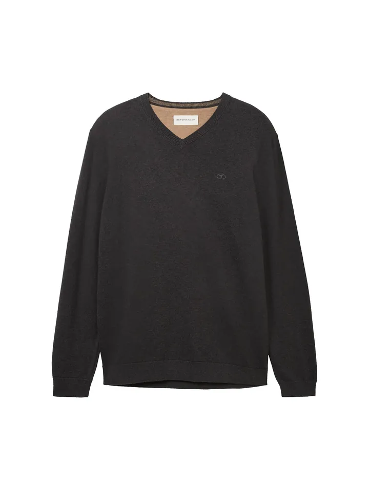 TOM TAILOR Jersey  gris oscuro