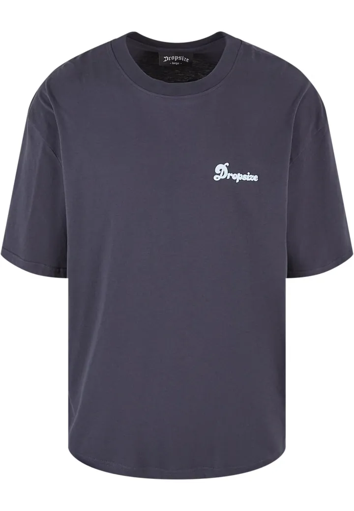 Dropsize Camiseta 'Grow Rich' navy / azul claro