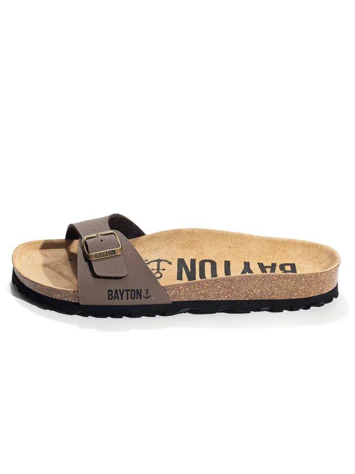 Bayton Zapatos abiertos 'ZEPHYR' taupe / negro