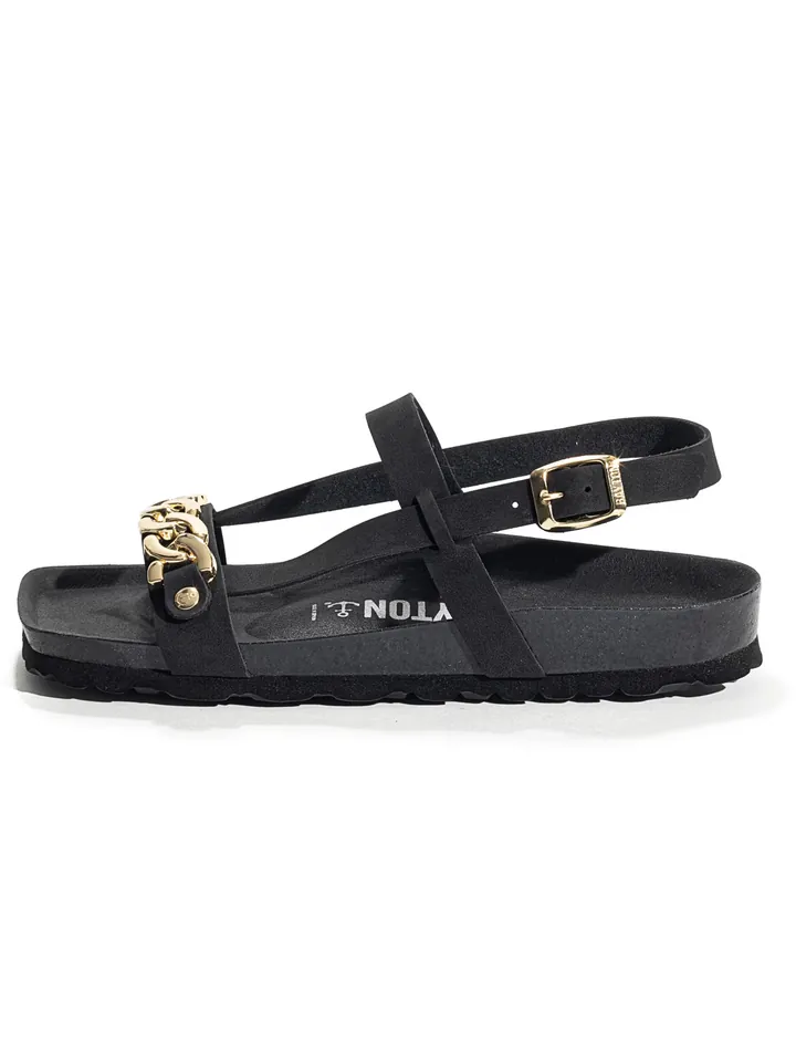 Bayton Sandalias oro / negro