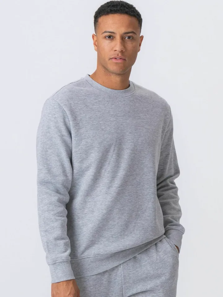 TEESHOPPEN Jersey ' Essential Crewneck '  gris