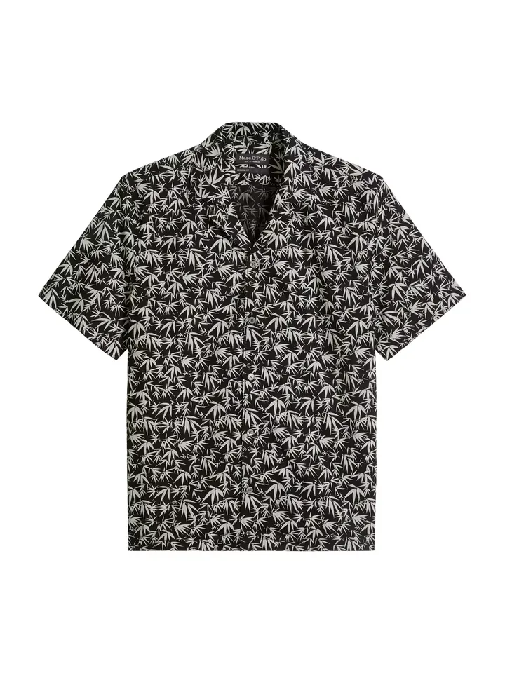 Marc O'Polo Camisa negro / blanco lana