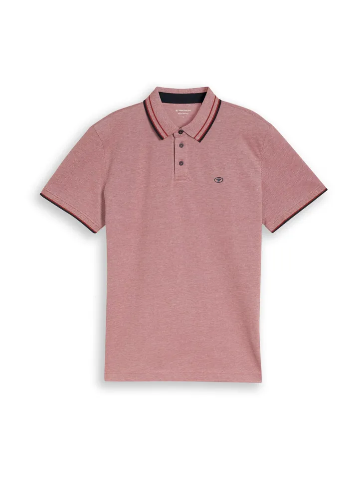 TOM TAILOR Camiseta azul oscuro / rojo claro / negro