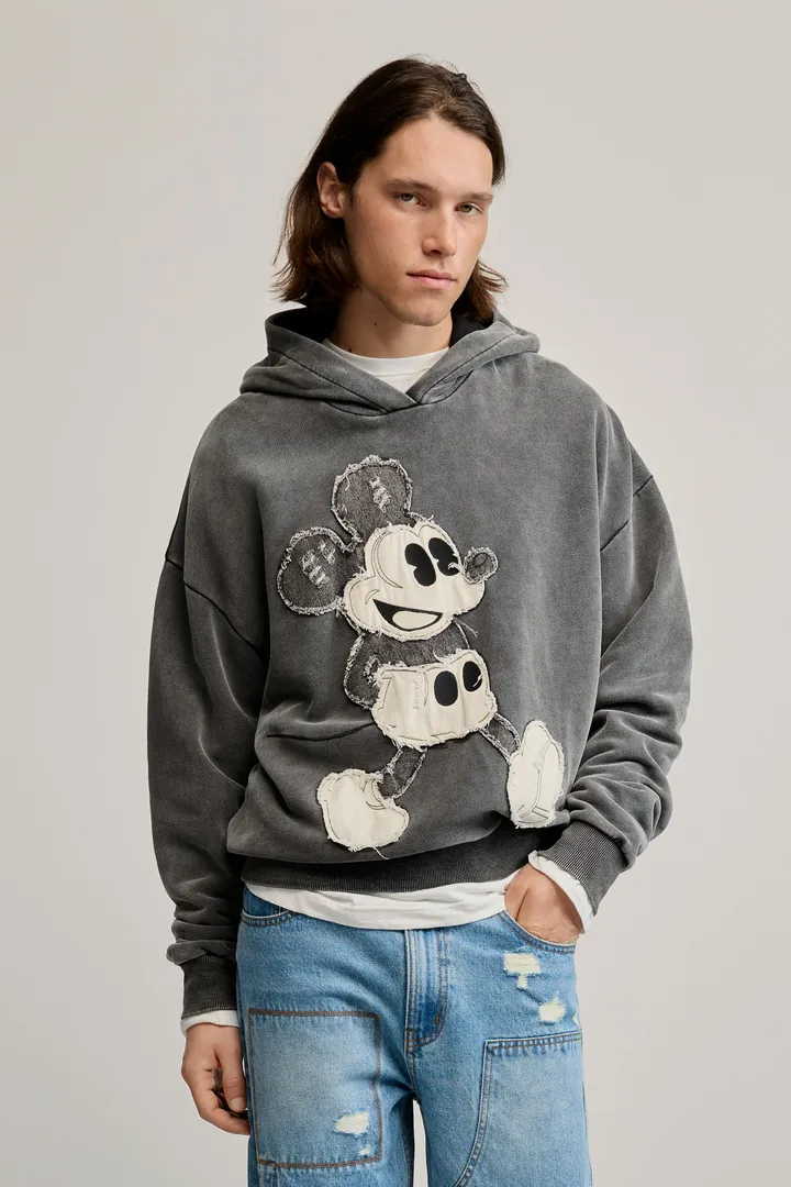Desigual, Sudadera capucha mickey disney™, Hombre, Algodon, Negro, L