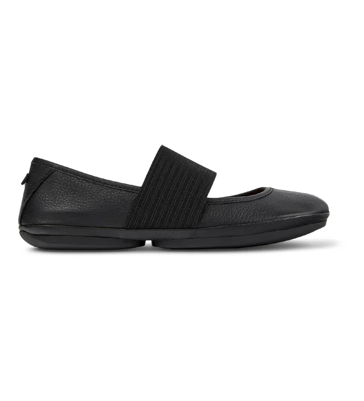 Camper para mujer. 21595-242 Bailarinas de piel Right Nina negro (35), Plano, 1 a 3cm, Casual, Sostenible