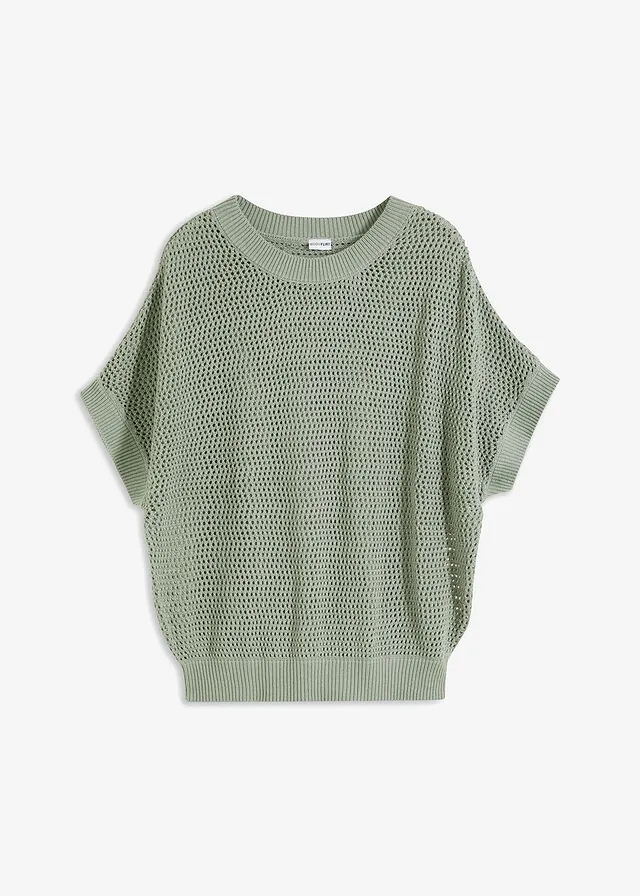 Jersey oversize de mezcla de algodón