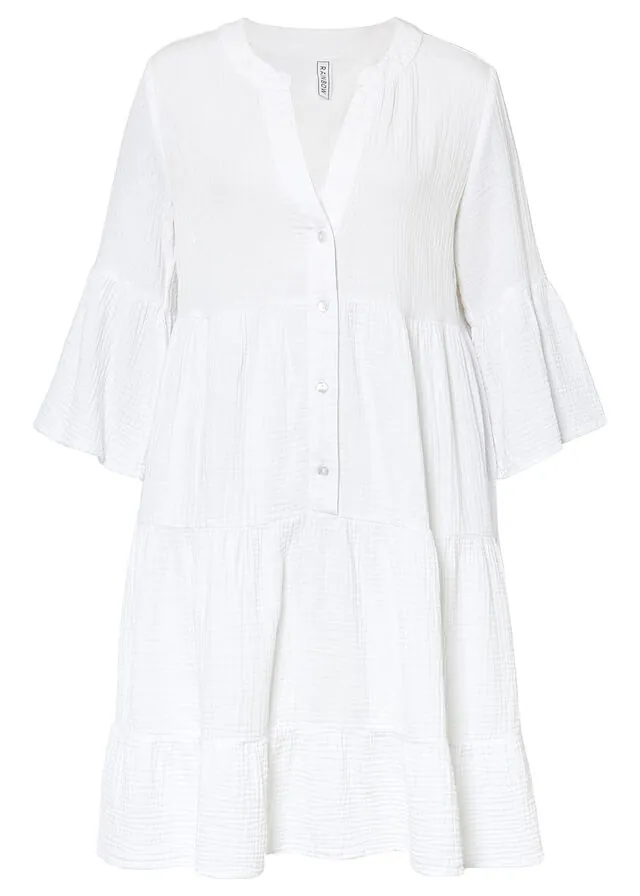 Vestido tipo túnica de muselina