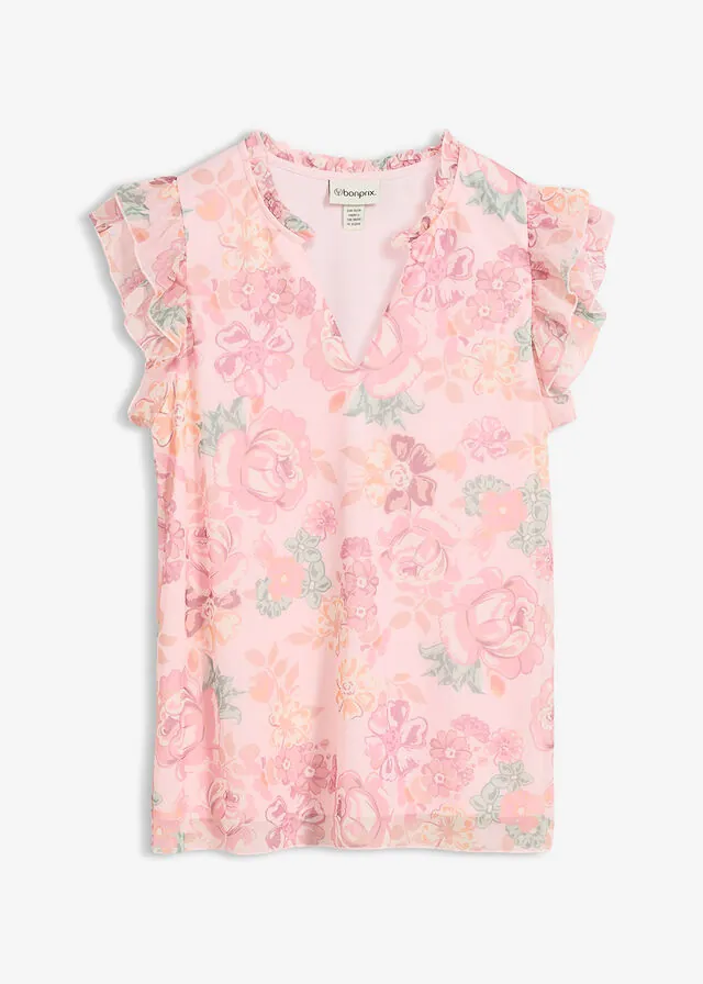Blusa de malla suave