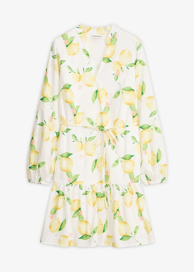 Vestido tipo túnica de algodón puro.