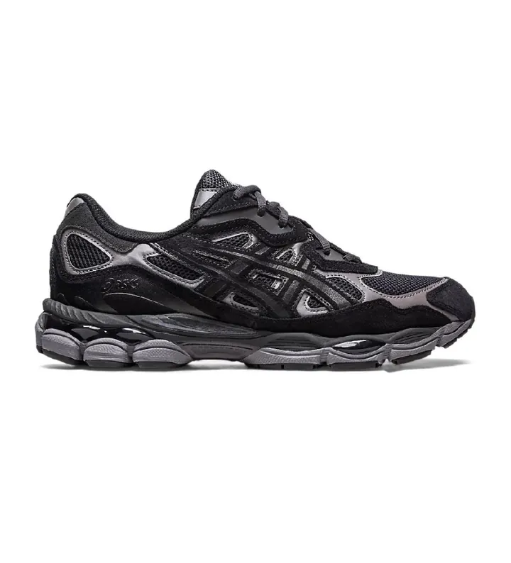 Asics unisex. 1201A789 Zapatillas Gel NYC negro (39.5), Plano, Cordones, Casual, Deportivo, Running, Multideporte