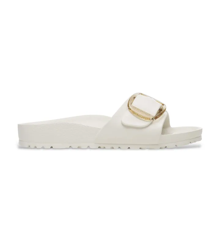 Birkenstock para mujer. 1029633 Sandalias Madrid Big Buckle EVA (Ajuste Estrecho) blanco (36), Plano, Ninguno, Casual