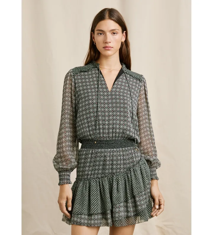 Pepe Jeans para mujer. PL9537701 Vestido Palm negro (L), Casual, Poliéster, Manga larga