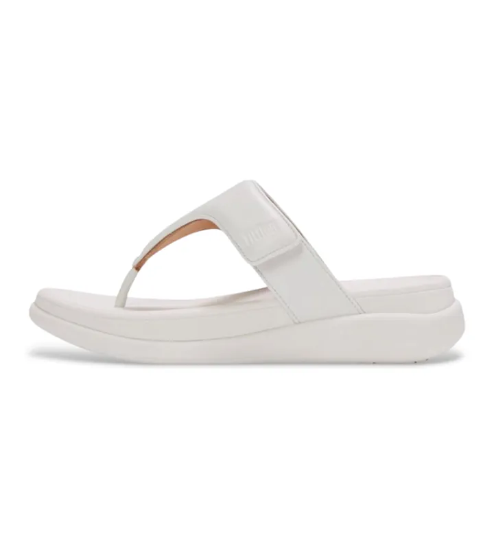 Fitflop para mujer. IW1-194 Sandalias F-Mode blanco (39), Piel, Plano, 1 a 3cm, Cordones, Ninguno, Casual