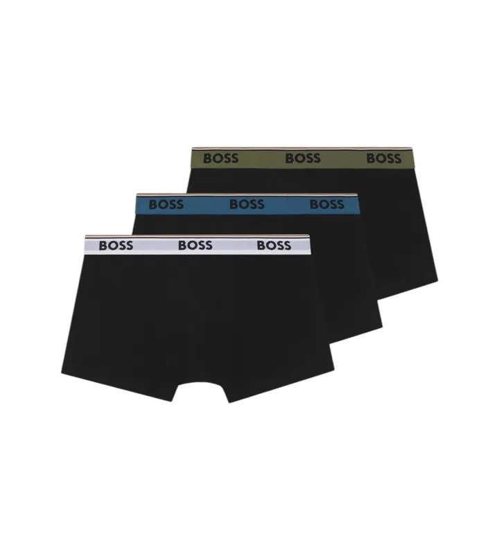 BOSS para hombre. 50554693 Set 3 Bóxers Dia negro (L), Homewear, Algodón
