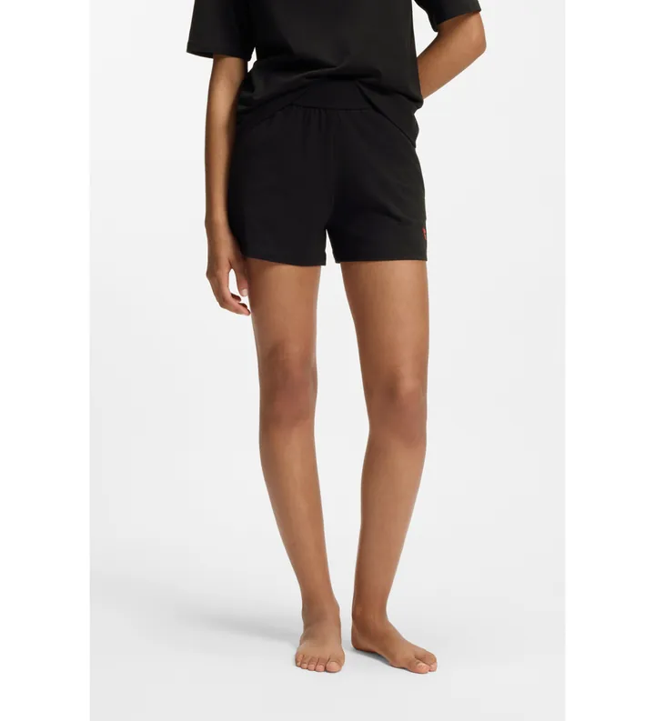 HUGO para mujer. 50556815 Short Signature negro (L), Homewear, Algodón