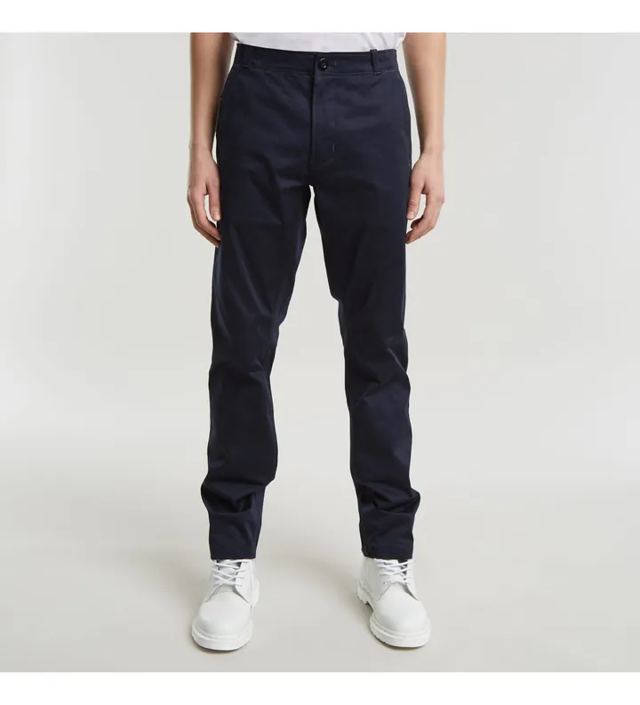 G-Star para hombre. D25547-5126-C742 Pantalón Mosa Straight Chino marino (38/34), Casual, Algodón