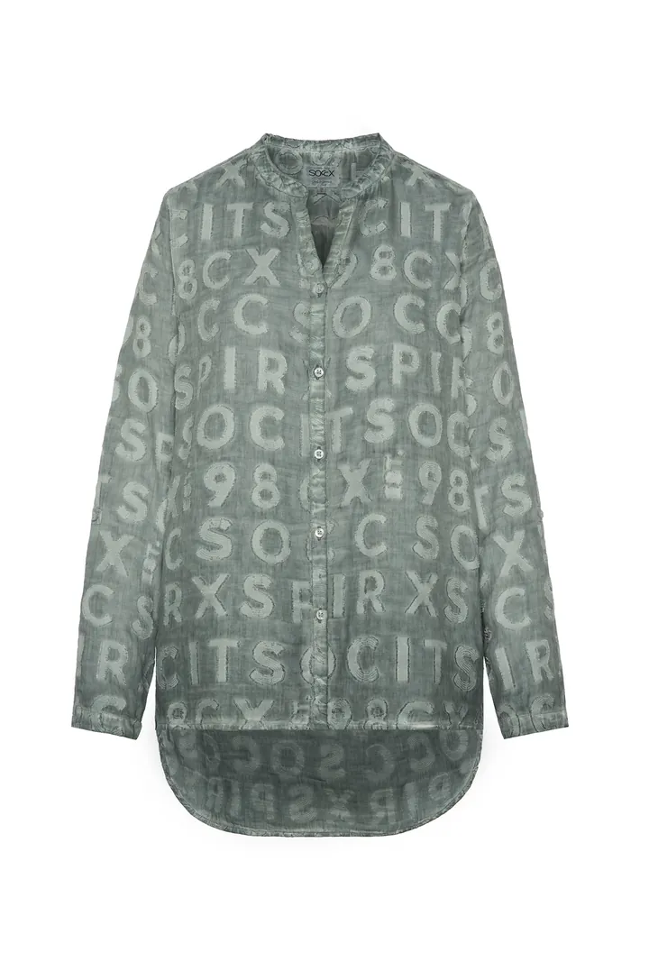 Soccx Blusa 'Rock The Boat' azul pastel