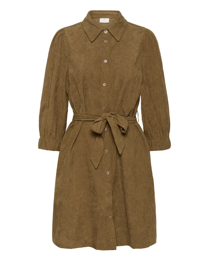 Kaffe Vestido camisero 'Vera' sepia