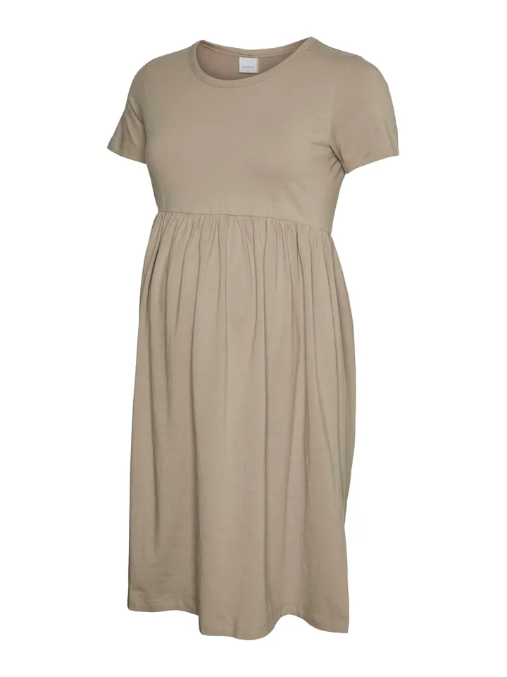 MAMALICIOUS Vestido 'MLMIA' beige