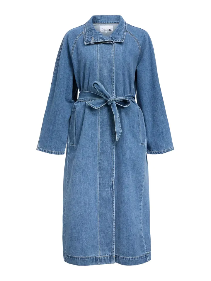 OBJECT Abrigo de entretiempo 'OBJTRINNA' azul denim