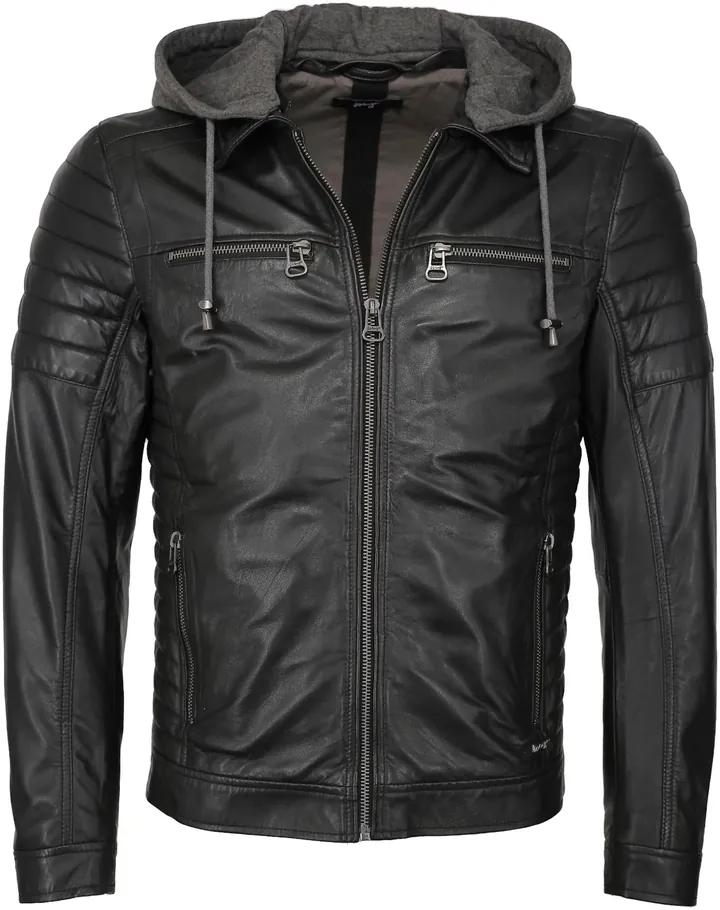 Maze Chaqueta de entretiempo gris oscuro / negro