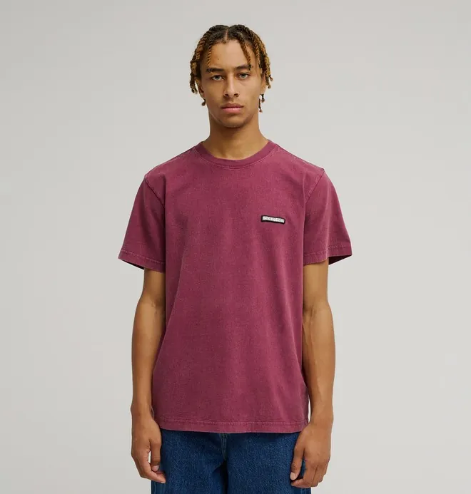 Patch It Washed - Camiseta de manga corta Rojo Hombre