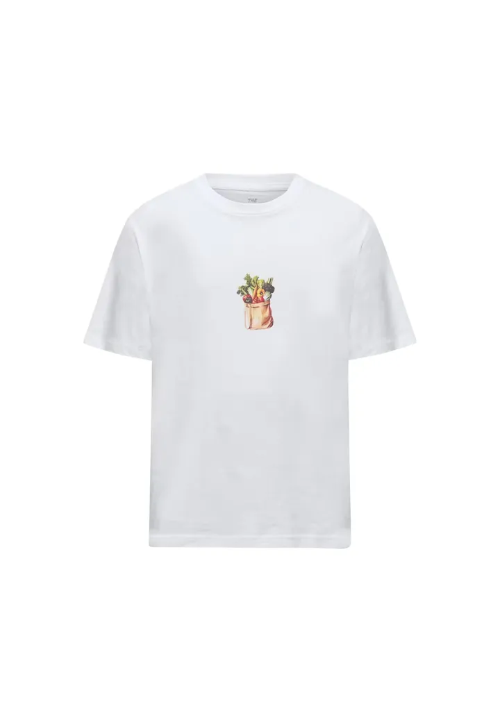 JACK & JONES Camiseta 'JORRANDOM'  verde / pino / rojo oscuro / blanco
