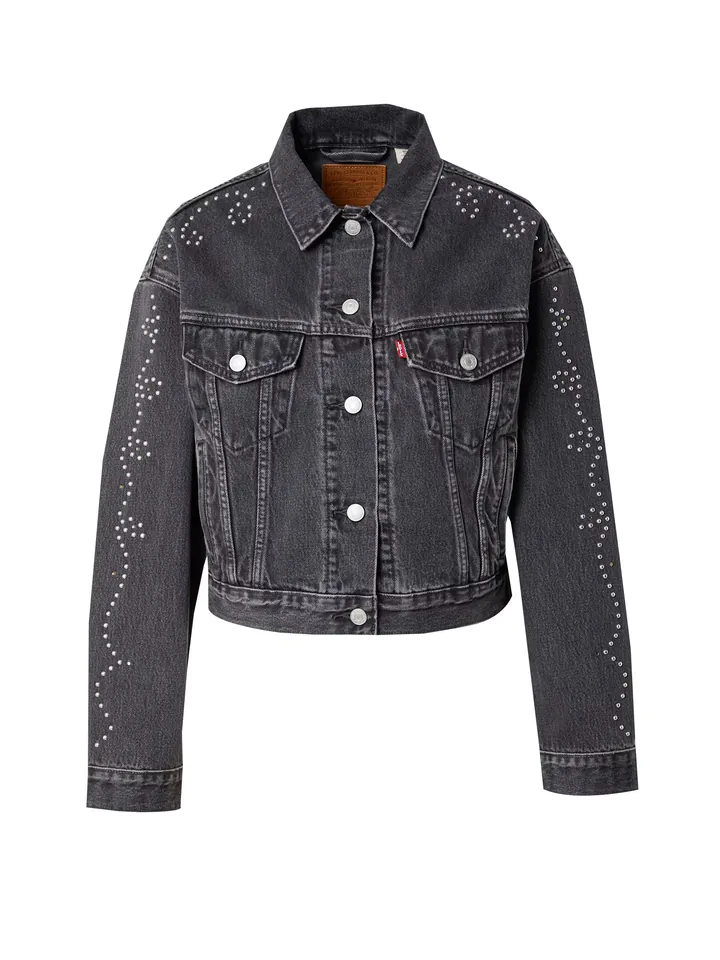 LEVI'S ® Chaqueta de entretiempo 'Shrunken '90s Trucker' negro denim
